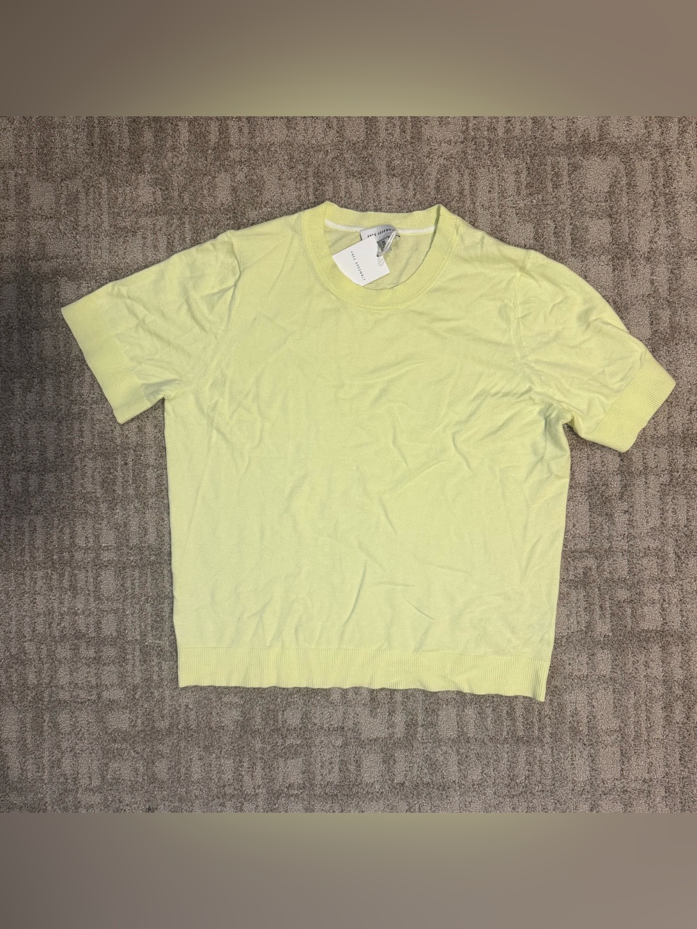Free assembly Short Sleeve sweater in Light lime size xxl